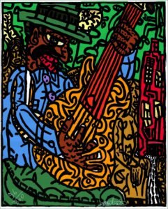 Warren Levy art - Robert Combas : Série « Les Musiciens »